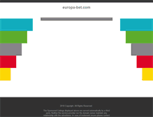 Tablet Screenshot of europa-bet.com